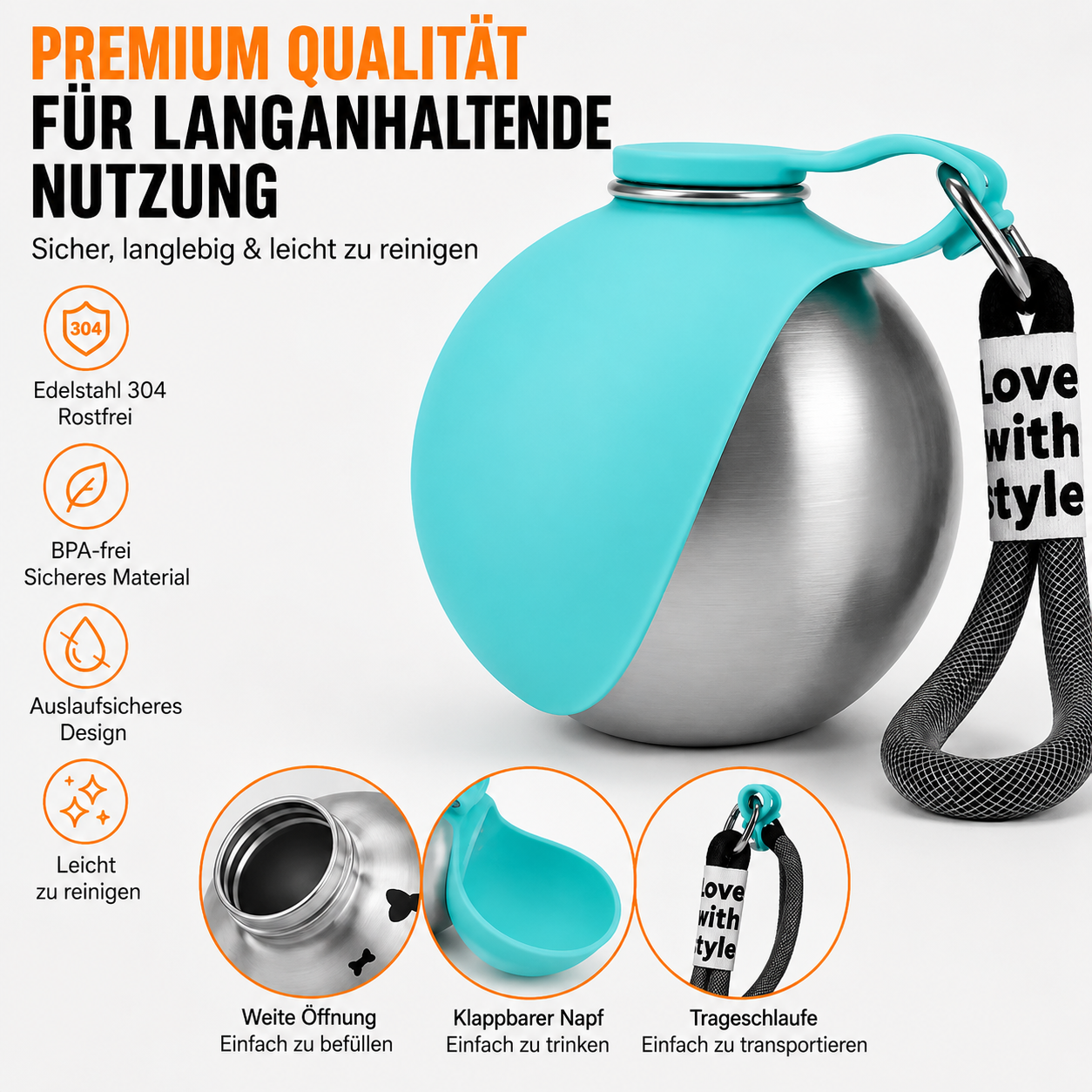 Cool Dog - Aqua 2 in 1 Bottle
