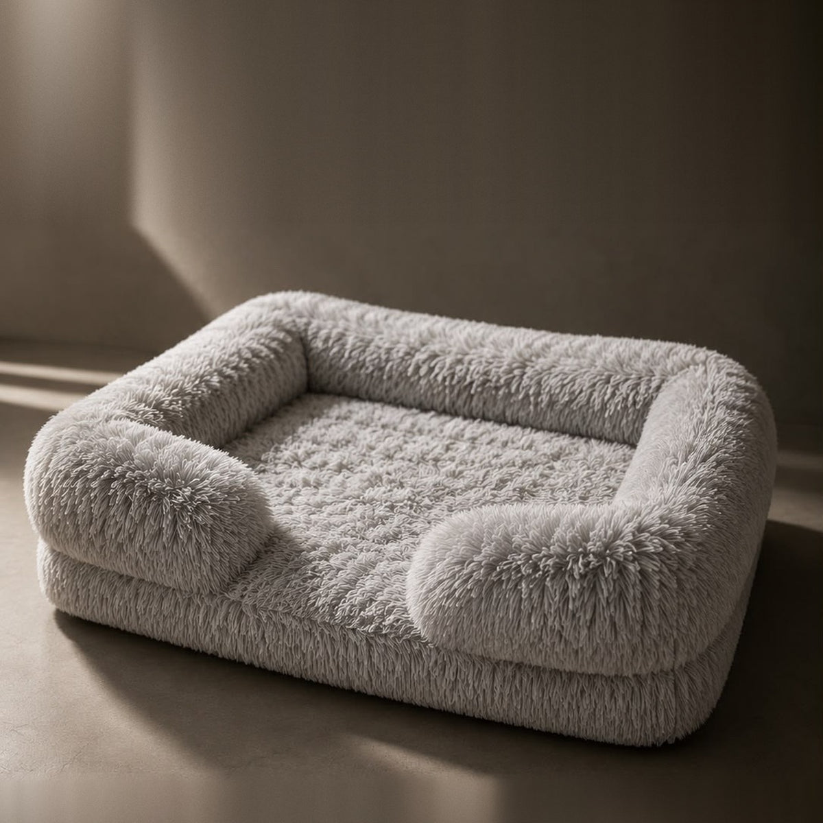 CoolDog Kuschelnest in Grau mit hohem Rand